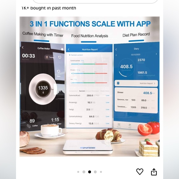 Renpho smart nutrition scale - Picture 3 of 4